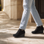 Women’s Buckle-Strap Wedge Ankle Boots