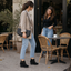 Women’s Buckle-Strap Wedge Ankle Boots