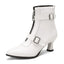 Women’s Buckled Kitten Heel Ankle Boots