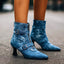Women’s Buckled Kitten Heel Ankle Boots
