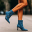 Women’s Buckled Kitten Heel Ankle Boots