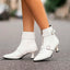 Women’s Buckled Kitten Heel Ankle Boots