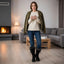 Women’s Faux Fur Trimmed Knee High Boots