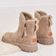Women’s Faux Suede Ankle Snow Boots with Side Zip