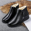 Women’s Fleece-Lined Faux Leather Ankle Boots