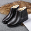 Women’s Fleece-Lined Faux Leather Ankle Boots