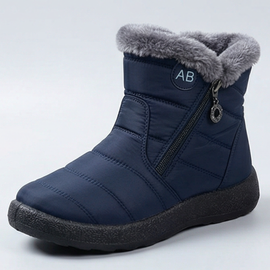 Women’s Fur-Lined Ankle Snow Boots with Side Zip