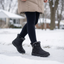 Women’s Fur-Lined Ankle Snow Boots with Side Zip