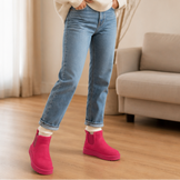 Women’s Fur-Lined Slip-On Chelsea Boots