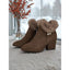 Women’s Fur-Trimmed Block Heel Ankle Boots