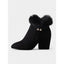 Women’s Fur-Trimmed Block Heel Ankle Boots