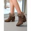 Women’s Fur-Trimmed Block Heel Ankle Boots