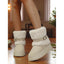 Women’s Fur-Trimmed Snow Boots with Buckle Strap