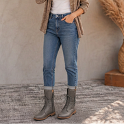 Women’s Lace-Up Mid-Calf Combat Boots