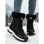 Women’s Lace-Up Snow Boots with Quilted Shaft
