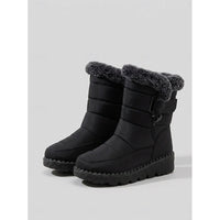 Women’s Padded Snow Boots with Faux Fur Cuff