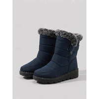 Women’s Padded Snow Boots with Faux Fur Cuff