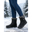 Women’s Padded Snow Boots with Faux Fur Cuff