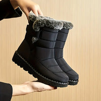 Women’s Plush-Lined Mid-Calf Snow Boots