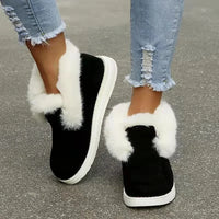 Women’s Plush-Trimmed Slip-On Ankle Boots