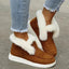 Women’s Plush-Trimmed Slip-On Ankle Boots