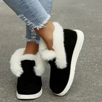 Women’s Plush-Trimmed Slip-On Ankle Boots