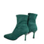 Women’s Pointed-Toe Ankle Boots with Clear Heel