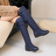 Women’s Quilted Puffer Knee High Boots