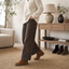 Women’s Shearling-Lined Suede Ankle Boots