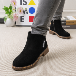 Women’s Shearling-Lined Suede Ankle Boots