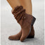 Women’s Slouchy Faux Suede Mid-Calf Boots