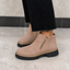 Women’s Square-Heel Ankle Boots with Side Zip