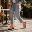 Women’s Square-Heel Ankle Boots with Side Zip
