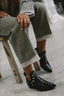 Women’s Studded Pointed-Toe Ankle Boots
