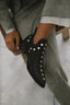 Women’s Studded Pointed-Toe Ankle Boots