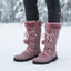 Women’s Tall Lace-Up Snow Boots with Faux Fur Cuff