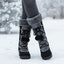 Women’s Tall Lace-Up Snow Boots with Faux Fur Cuff