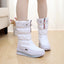 Women’s Waterproof Lace-Up Snow Boots with Fur Lining