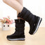 Women’s Waterproof Lace-Up Snow Boots with Fur Lining