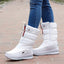 Women’s Waterproof Lace-Up Snow Boots with Fur Lining