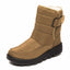 Women’s Waterproof Padded Snow Boots with Buckle Strap