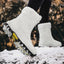 Women’s Zip-Up Snow Boots with Faux Fur Trim